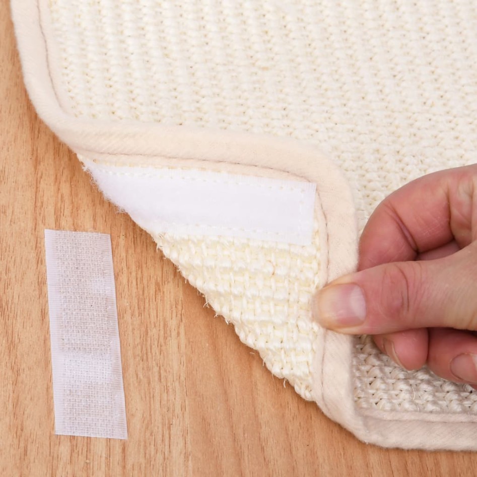 Rascador para gatos con alfombra rascadora de sisal 90