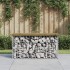 Banco jardín diseño gavión madera pino impregnada 83x31,5x42