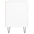 Mesita de noche madera contrachapada blanco 40x35x50