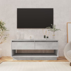 Mueble para TV madera contrachapada gris hormigón 102x41x44