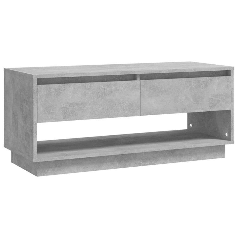 Mueble para TV madera contrachapada gris hormigón 102x41x44