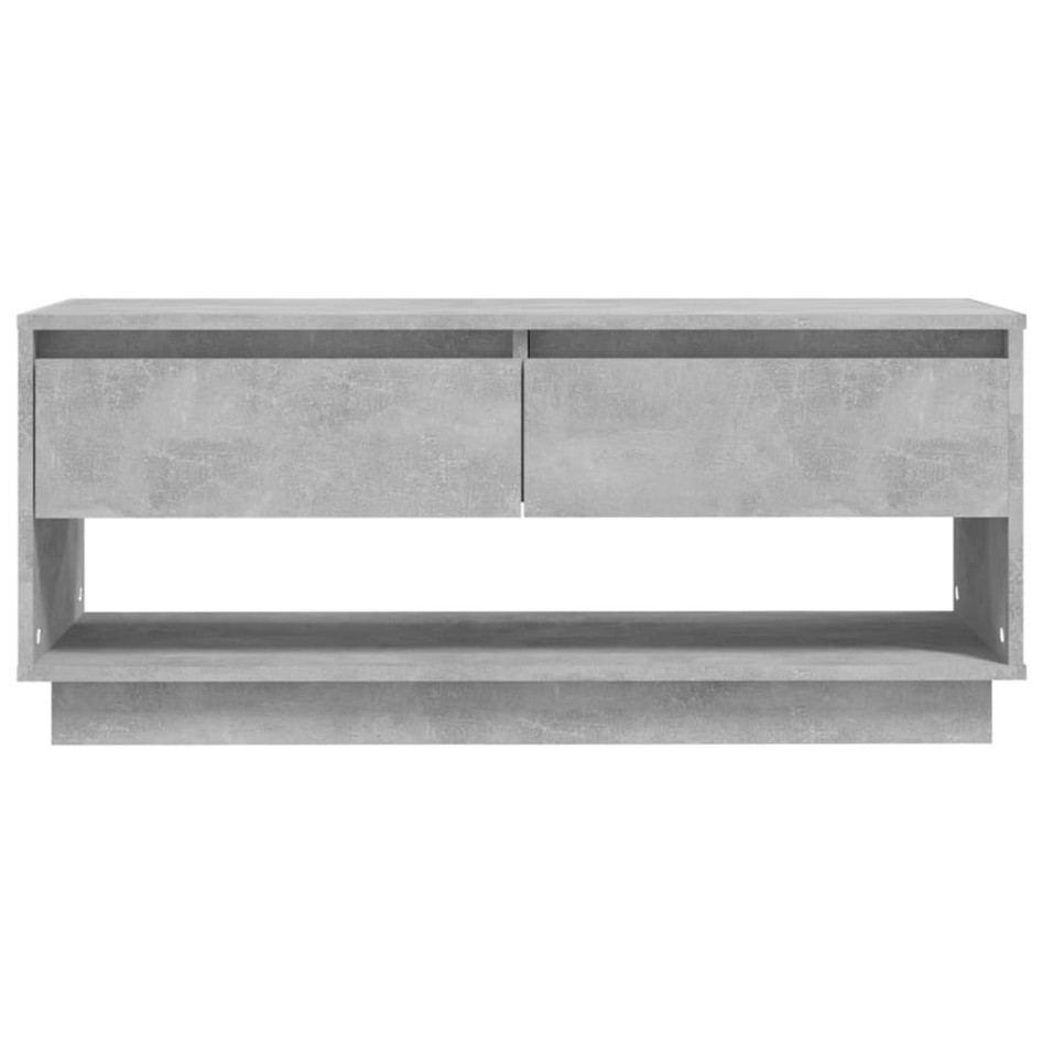 Mueble para TV madera contrachapada gris hormigón 102x41x44