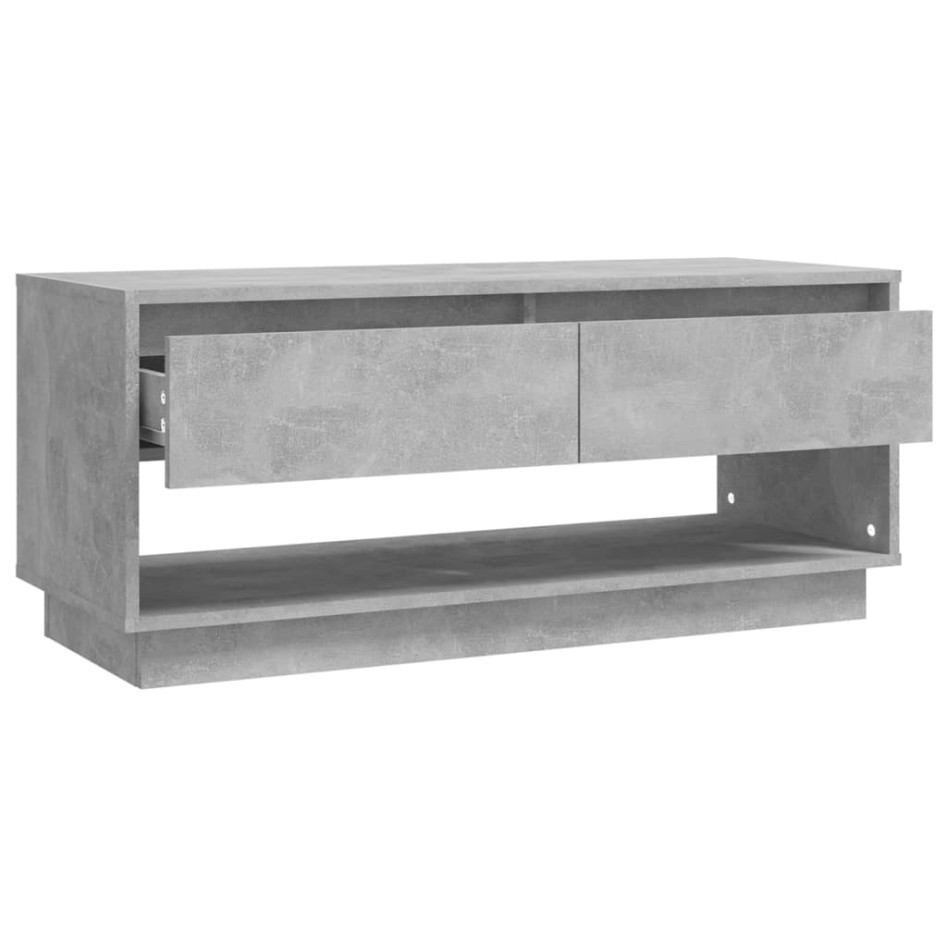 Mueble para TV madera contrachapada gris hormigón 102x41x44
