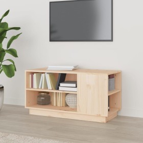 Mueble de TV de madera maciza de pino 80x35x40,5