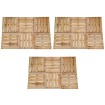 Baldosas de porche 18 unidades madera marrón 50x50 cm