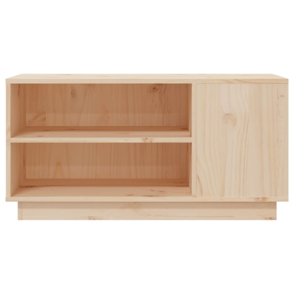 Mueble de TV de madera maciza de pino 80x35x40,5