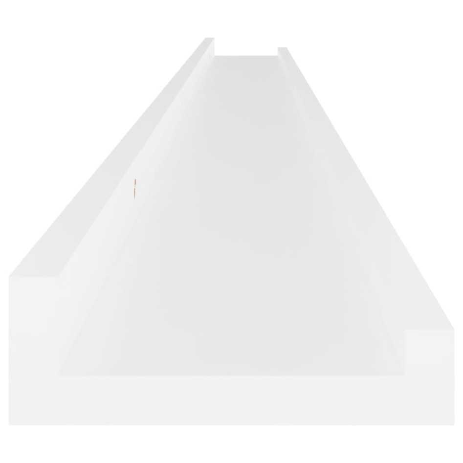 Estantes de pared 4 unidades blanco 115x9x3