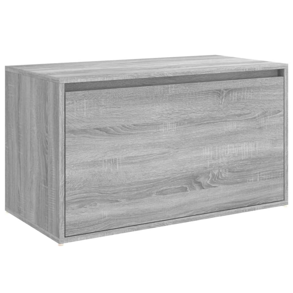 Banco pasillo madera contrachapada gris Sonoma 80x40x45