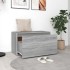 Banco pasillo madera contrachapada gris Sonoma 80x40x45