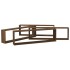 Estante cúbico de pared 4 uds madera roble marrón