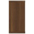 Estante cúbico de pared 4 uds madera roble marrón