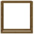 Estante para leña madera maciza pino marrón miel 100x25x100