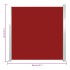 Toldo lateral retráctil de jardín rojo 140x300