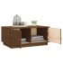 Mesa de centro madera maciza de pino marrón miel 80x50x35