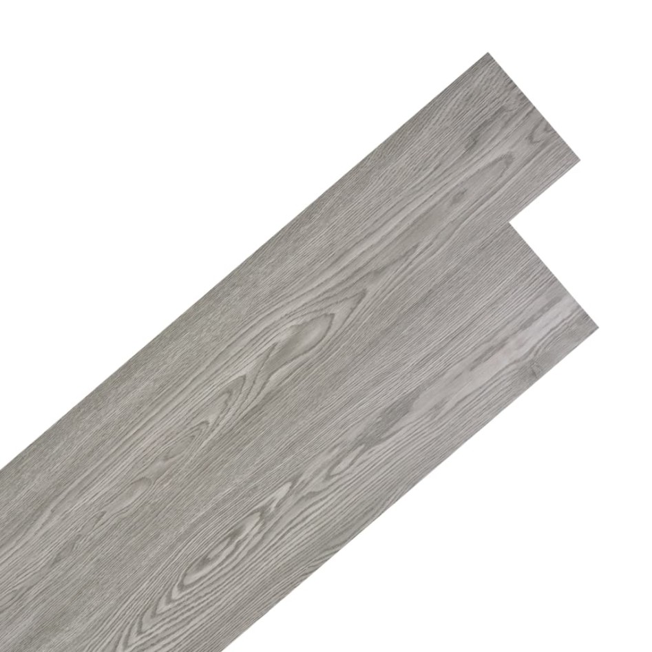 Lamas para suelo autoadhesivas PVC gris oscuro 5,21 m² 2