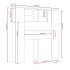 Mueble cabecero gris Sonoma 100x18,5x104,5