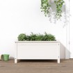 Jardinera madera maciza de pino blanco 82,5x40x39 cm
