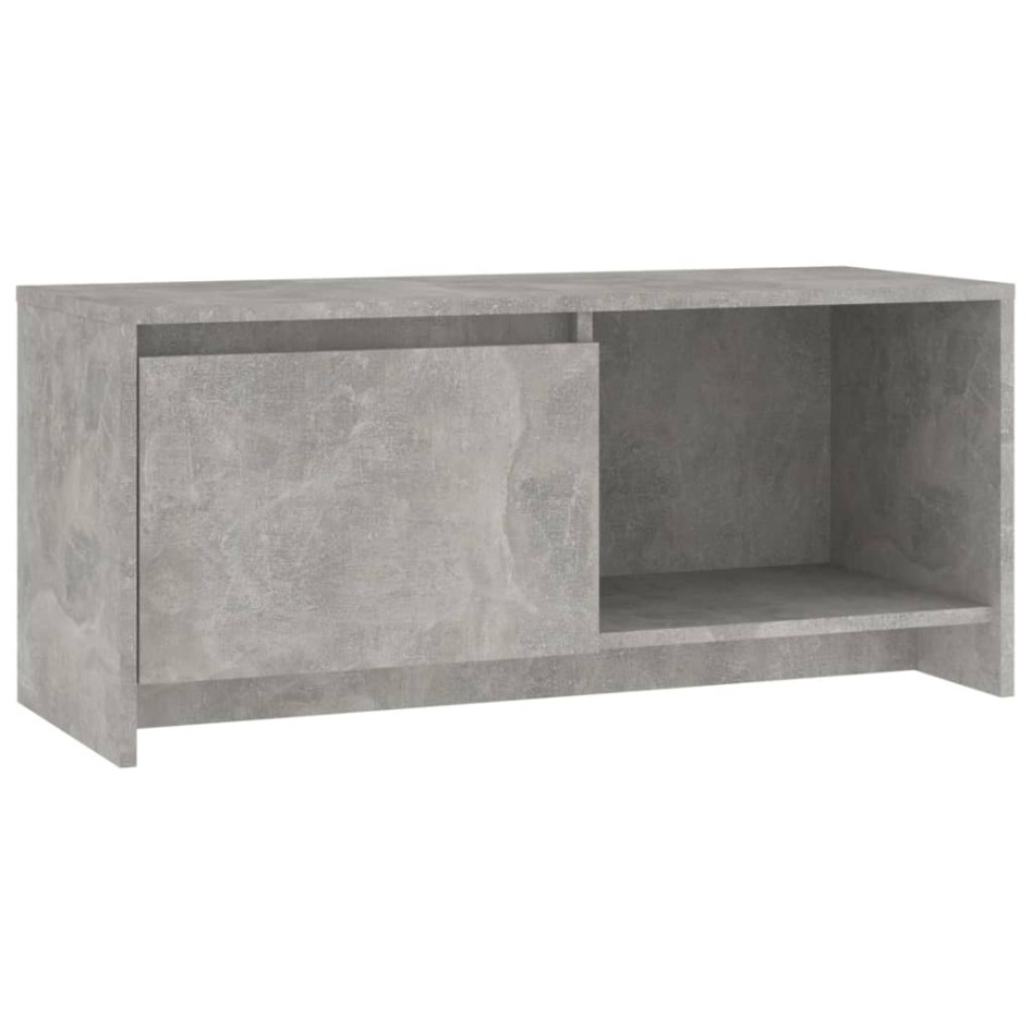 Mueble para TV madera contrachapada gris hormigón 90x35x40