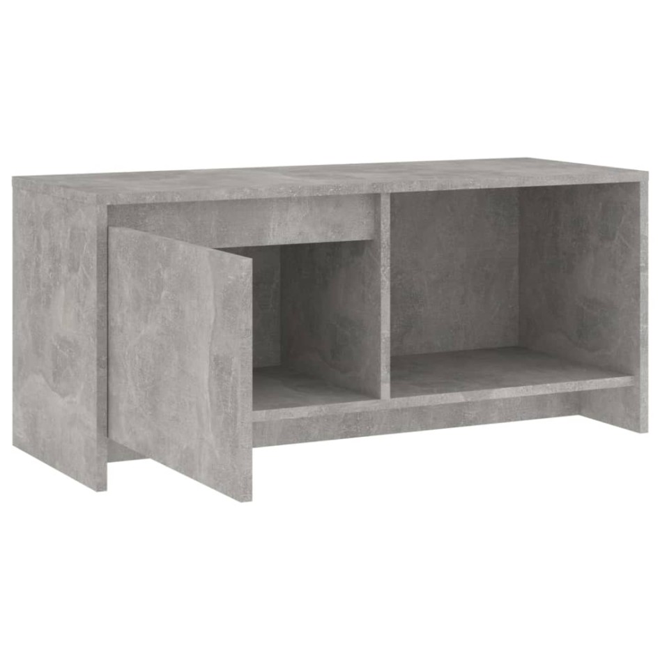 Mueble para TV madera contrachapada gris hormigón 90x35x40
