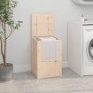 Baúl para la colada madera maciza de pino 44x44x66 cm