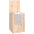 Baúl para la colada madera maciza de pino 44x44x66