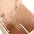 Baúl para la colada madera maciza de pino 44x44x66