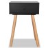 Mesitas de noche 2 uds. madera maciza de pino 40x30x61 cm
