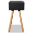Mesitas de noche 2 uds. madera maciza de pino 40x30x61 cm