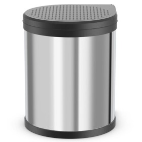 Hailo Papelera de armario Compact-Box tamaño M 15L acero inox