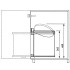 Hailo Papelera de armario Compact-Box tamaño M 15L acero inox