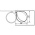 Hailo Papelera de armario Compact-Box tamaño M 15L acero inox
