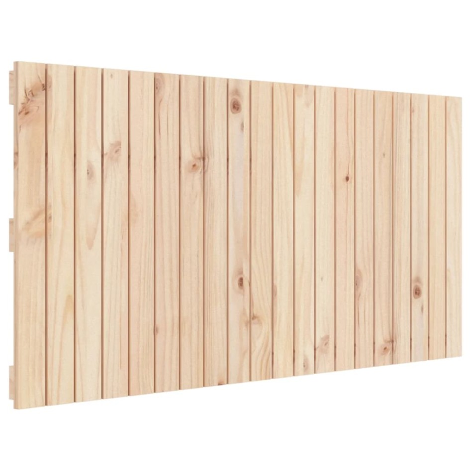 Cabecero de cama de pared madera maciza de pino 127,5x3x60