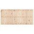 Cabecero de cama de pared madera maciza de pino 127,5x3x60