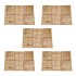 Baldosas de porche 30 unidades madera marrón 50x50