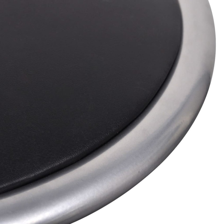 Taburetes plegables 4 unidades cuero