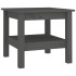 Mesa de centro de madera maciza de pino gris 45x45x40