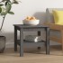 Mesa de centro de madera maciza de pino gris 45x45x40