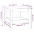 Mesa de centro de madera maciza de pino gris 45x45x40