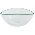 Lavabo de vidrio templado transparente 54,5x35x15,5