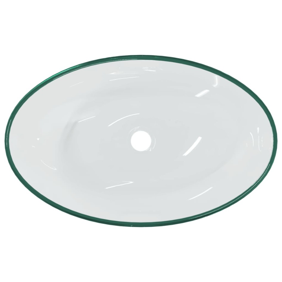 Lavabo de vidrio templado transparente 54,5x35x15,5