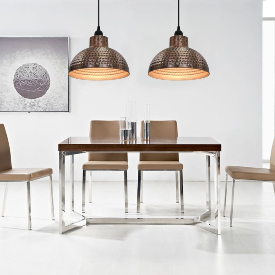 Lámparas de techo semiesféricas 2 unidades color