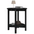 Mesa de centro de madera maciza de pino negro Ø55x60