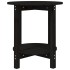 Mesa de centro de madera maciza de pino negro Ø55x60