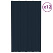 Panel para tejado acero galvanizado antracita 12 uds 80x45 cm
