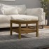 Mesa de centro madera maciza de pino marrón miel 55x55x40