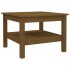 Mesa de centro madera maciza de pino marrón miel 55x55x40