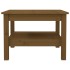 Mesa de centro madera maciza de pino marrón miel 55x55x40