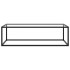 Mesa de centro negra con vidrio templado 120x50x35