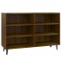 Aparador de madera de ingeniería marrón roble 103,5x35x70