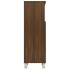 Armario de baño madera contrachapada roble marrón 30x30x95